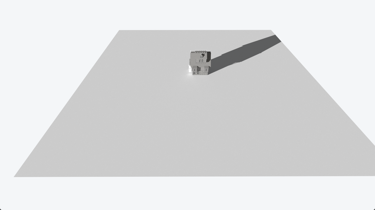 Figura 44: Luz direccional en la escena medieval_building.